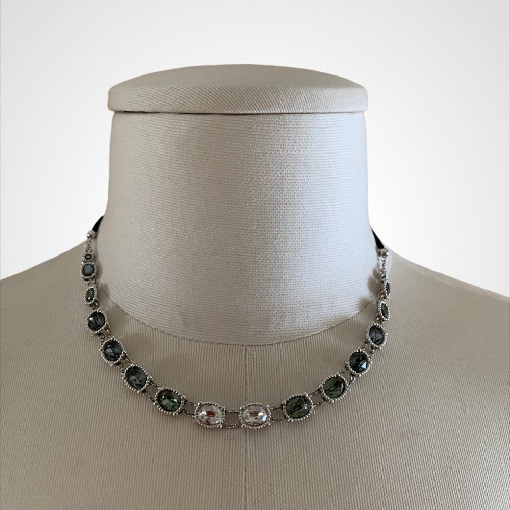 Swarovski Rosette Necklace with Box